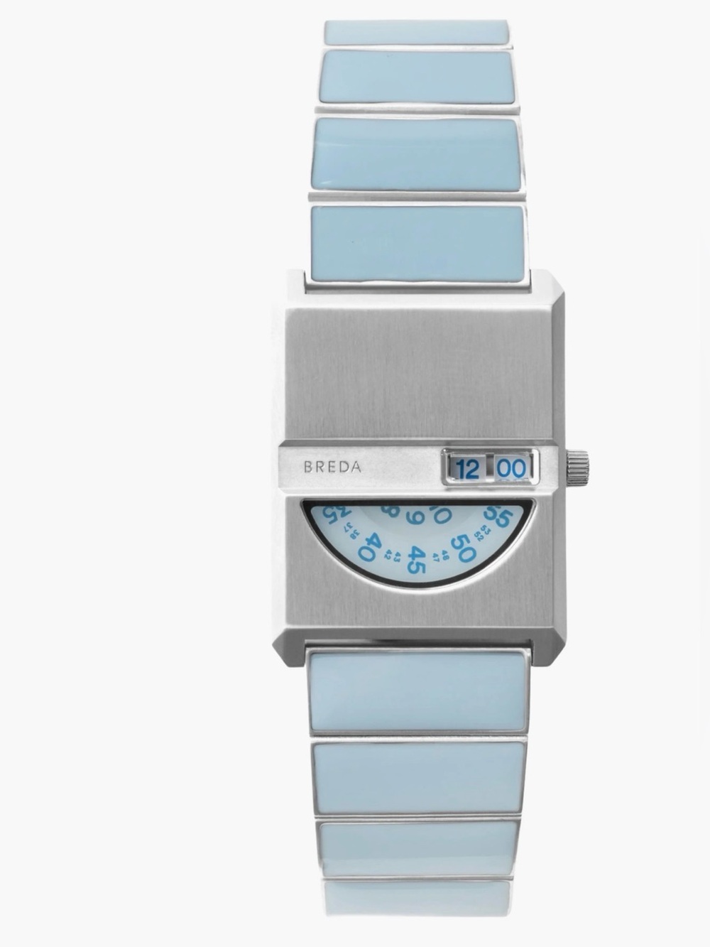 Breda Pulse Tandem Stainless Steel Bracelet Watch, 26mm light Blue New with BOX